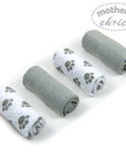 Mothers Choice 4 Pack Baby Washcloth Set - Paws