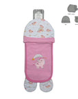 Mothers Choice 100% Cotton Baby Burp Cloth Set - Pink