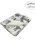 Mothers Choice Micromink Furlined Baby Blanket - Zoo Animals