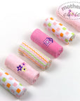 Mothers Choice 6 Pack Facecloth Set - Pink Flowers