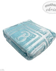 Mothers Choice Baby Mink Blanket - Blue ABC