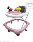 Mothers Choice Baby Walker with Music & Lights - Adjustable Activity Walker