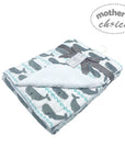 Mothers Choice Micromink Furlined Baby Blanket - Whale