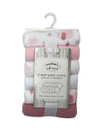 Mothers Choice 12 Pack Washcloth Set - Pink Star
