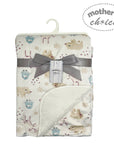 Mothers Choice Micromink Furlined Baby Blanket - Animals
