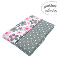 Mothers Choice 2 Pack Baby Flannel Receivers - Polka / Flower