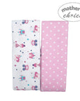 Mothers Choice 2 Pack Baby Flannel Receivers - Polka / Unicorn