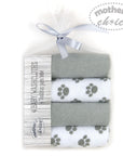 Mothers Choice 4 Pack Baby Washcloth Set - Paws