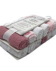 Mothers Choice 12 Pack Facecloth Sets 'Bear/Star-Pink'