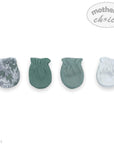 M/C 4PK MITTEN SET GREY/MINT