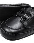 baby boy shoes black lace up formal style