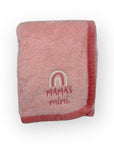 M/C SUPER SOFT CORAL FLEECE AND BINDING BLANKET GIRL'S RAINBOW