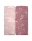 Mothers Choice Bamboo 2 Pack Jersey Wrap - Pink