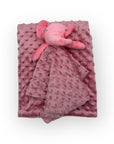 Mothers Choice Bubble Sherpa Receiver with Security Toy - Elephant Pink