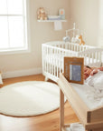 Stork And Baby Mothers Choice 2pk muslin wraps, 70% bamboo, 30% cotton, blue tree print, 100x100cm.
