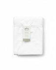 Stork And Baby Mothers Choice 100% cotton white receiving blanket, soft and breathable for newborn swaddling.