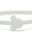 Stork And Baby white girls alice band featuring a cute cartoon mouse ear design for a playful hair accessory