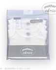 Stork And Baby white sleeveless babygrows, 3 pack, newborn size, soft cotton, snap closures