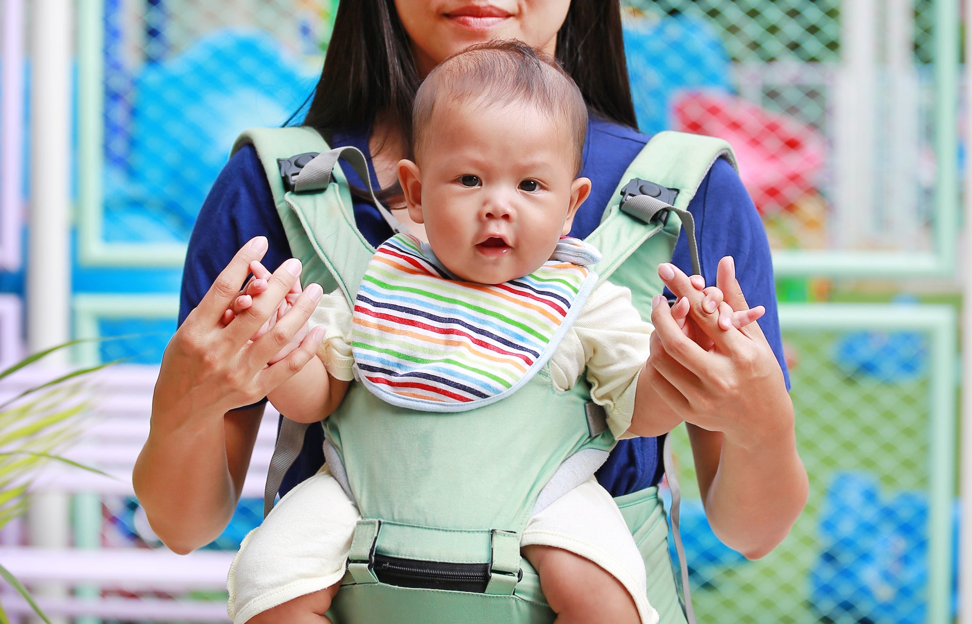 On-the-Go Bliss: Stork and Baby's Chic Diaper Bags and Comfortable Baby Carriers