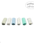 Mothers Choice  6 Pack Washcloth Set Blue Train