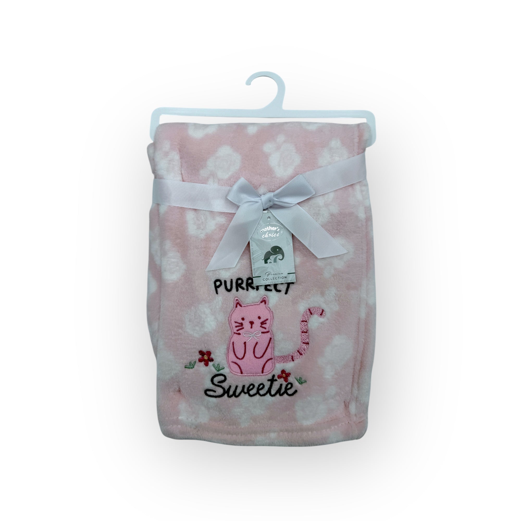 M/C PRINTED FLANNEL BLANKET GIRL&#39;S CAT