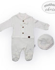 M/C WHT 2PC GROWER 3-6M