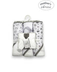 Mothers Choice Baby Hooded Towel & Washcloth Set - Grey Elephant