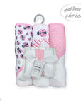 Mothers Choice  3 Piece Hooded Towels And 3 Piece Facecloths Ladybug