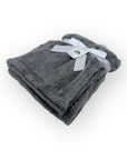 Mothers Choice  Single Layer Sherpa Fleece Blanket Grey