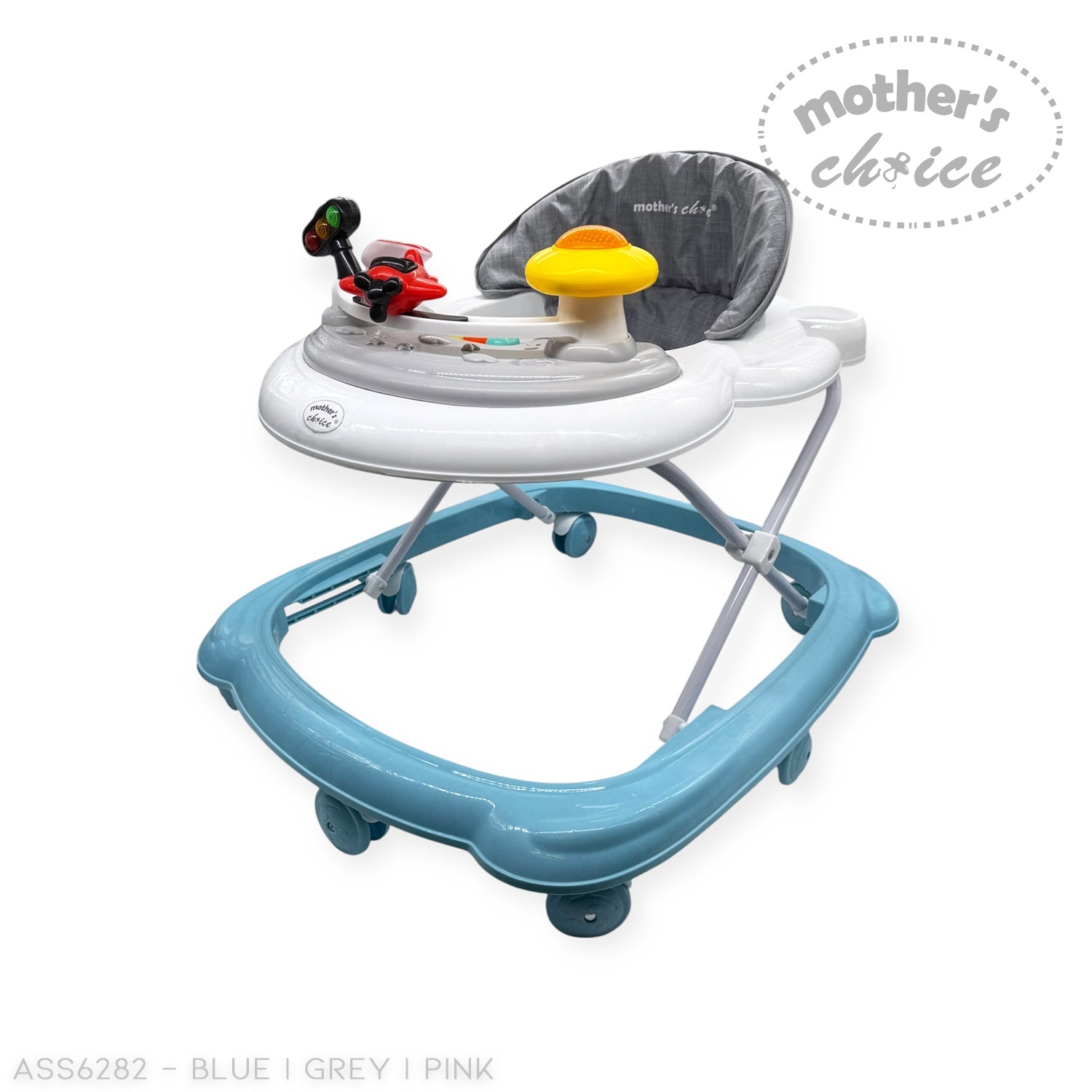 Mothers Choice Baby Walker With Music And Light, Plastic Wheel