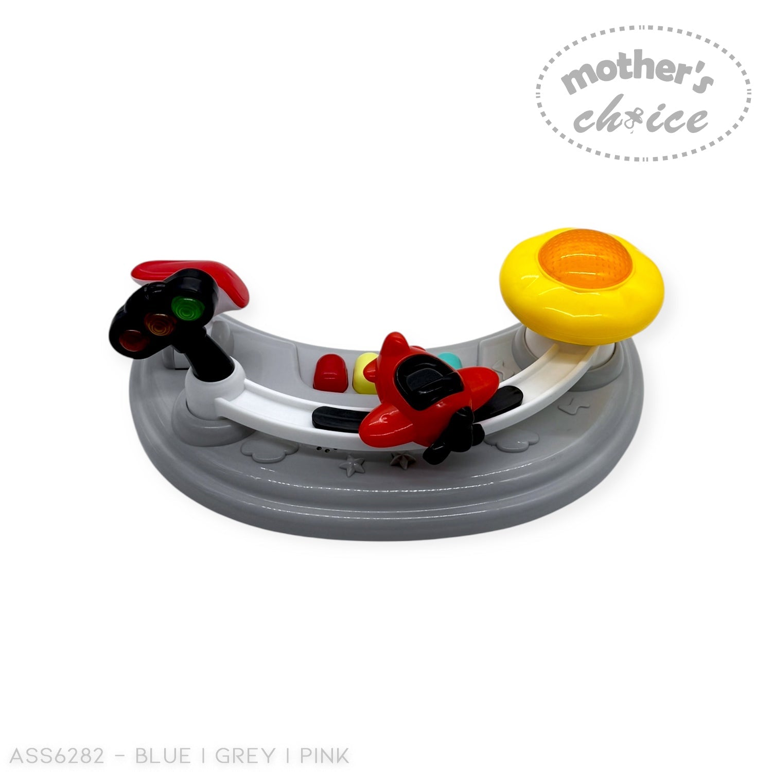 Mothers Choice Baby Walker with Music &amp; Lights - Adjustable Activity Walker