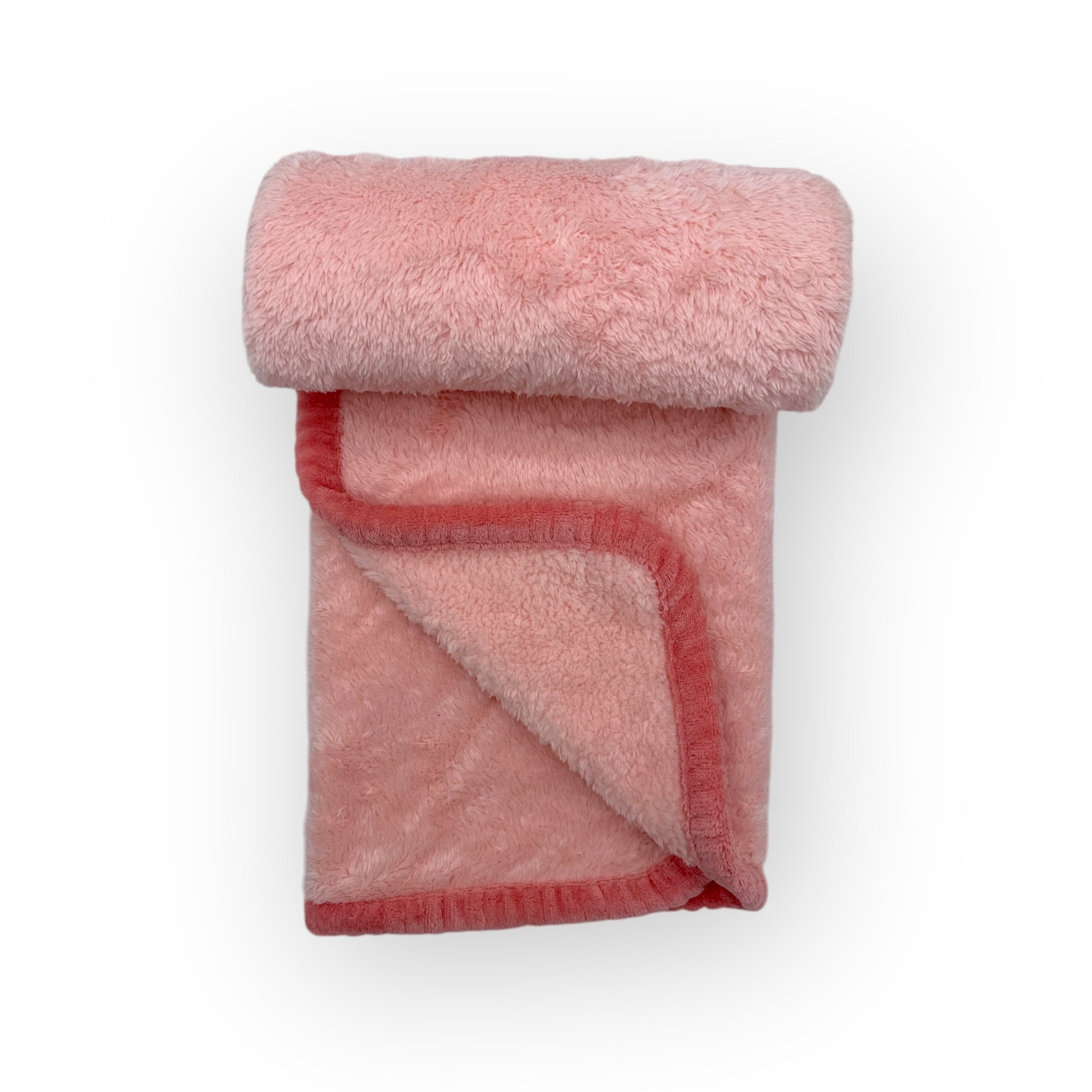 M/C SUPER SOFT CORAL FLEECE AND BINDING BLANKET GIRL&#39;S RAINBOW