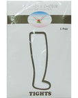 Package of knee-high tights with a brand logo on a white background