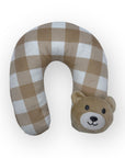 Mothers Choice Super Soft Coral Fleece Blanket & Pillow Set – Beige Bear