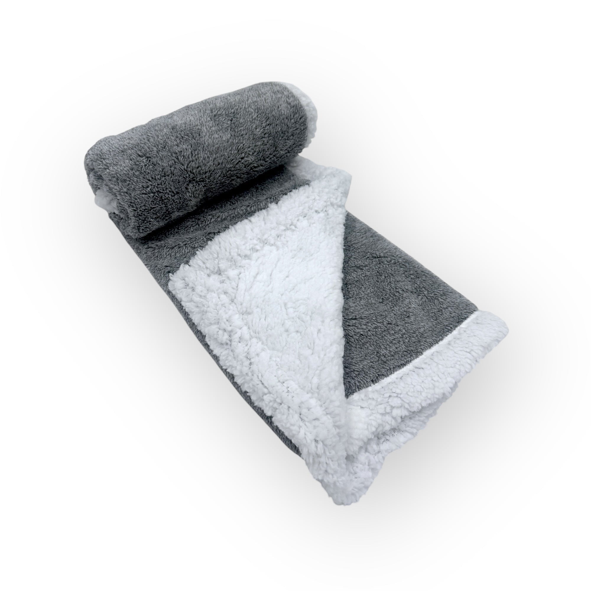 Mothers Choice  Sherpa Fleece Blanket Grey