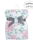 Mothers Choice Baby Blanket 100% Polyester - Pink Flowers