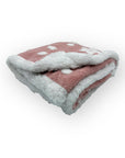 Mothers Choice  Sherpa Fleece Stars Blanket Pink