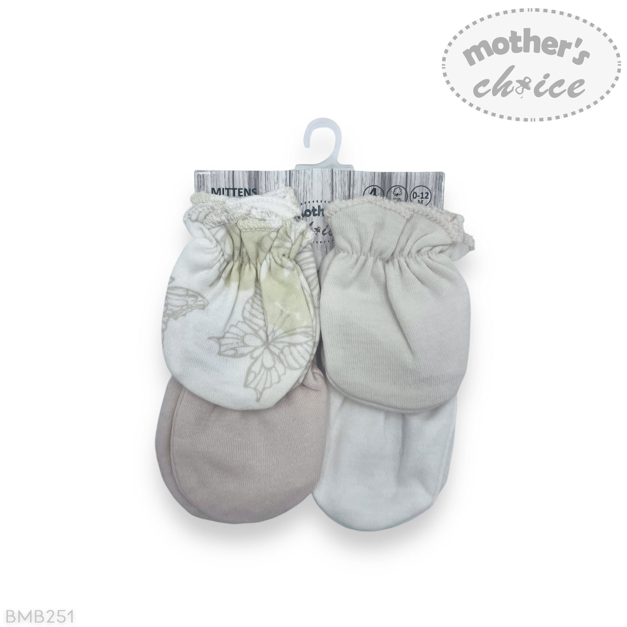 M/C 4PK MITTEN SETS BUTTERFLY