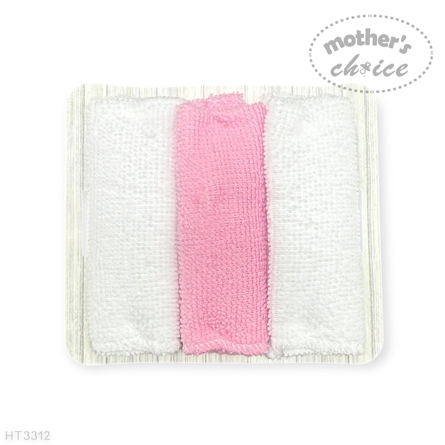 Mothers Choice Baby Hooded Towel &amp; Washcloth Set - So Loved Pink Roses