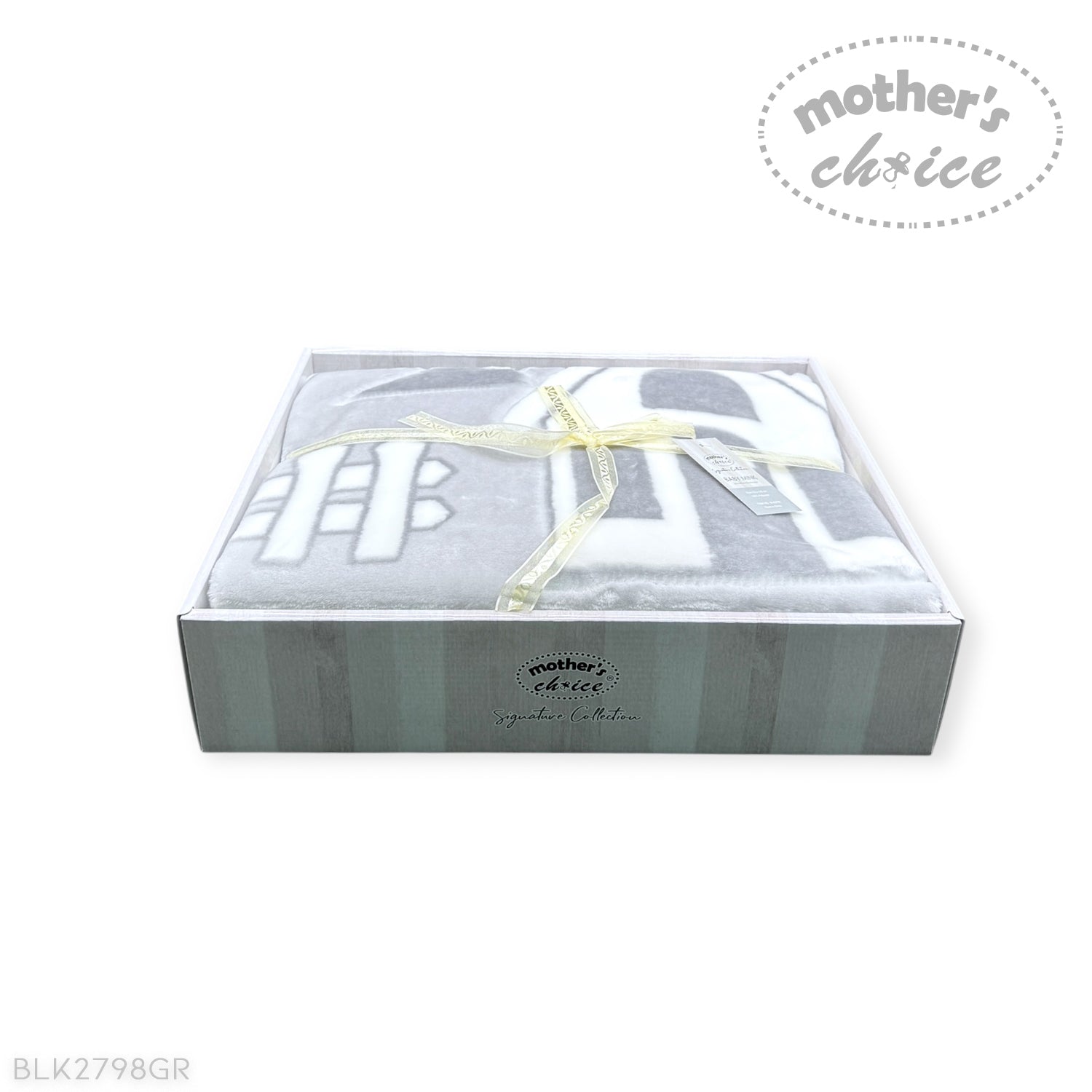 Mothers Choice Baby Cutwork Blanket - Grey House