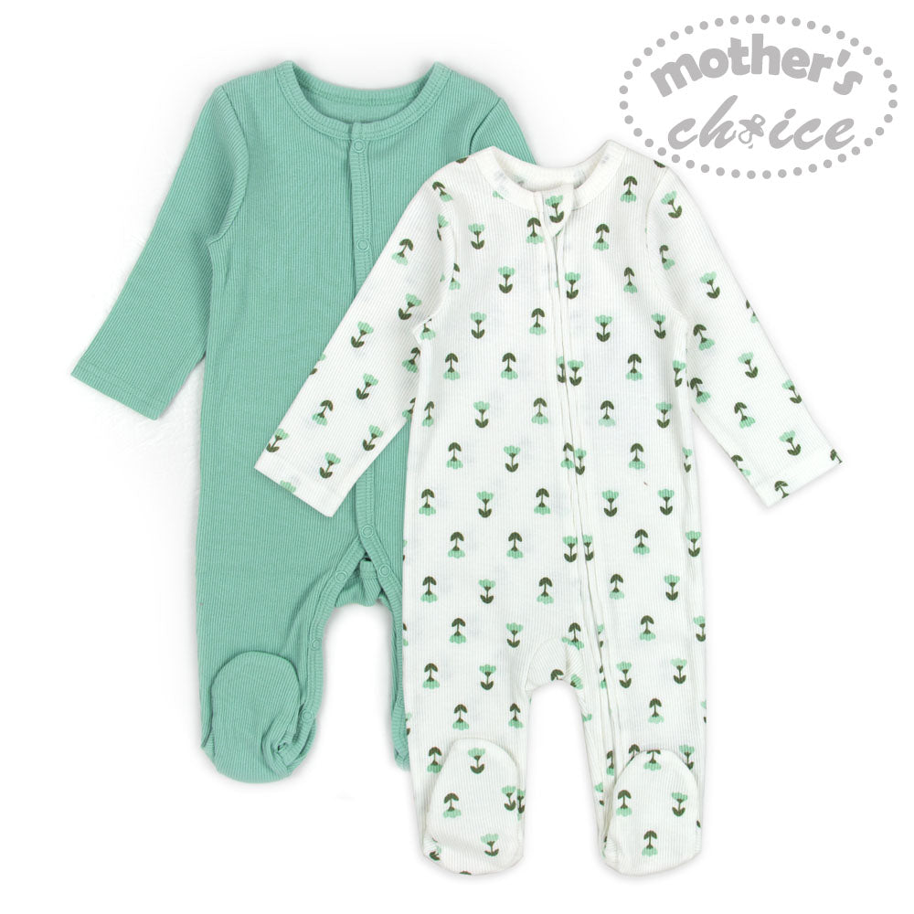 Mothers Choice  2 Pack Babygrowers