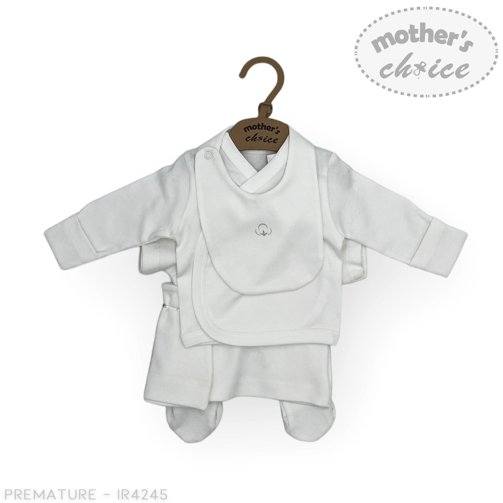 Mothers Choice Baby Premature 5 Piece Set - White