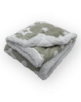 Mothers Choice  Sherpa Fleece Stars Blanket Grey