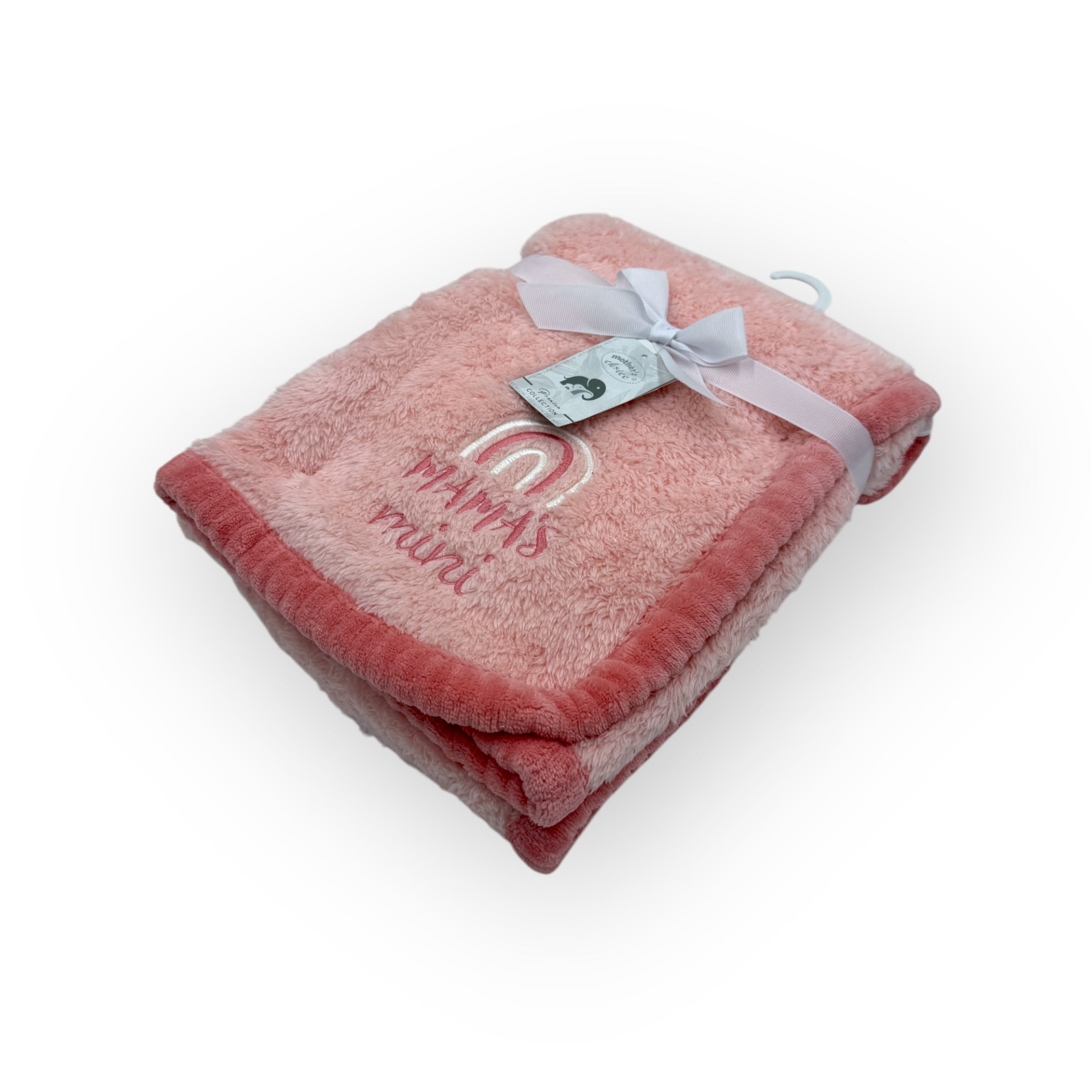 M/C SUPER SOFT CORAL FLEECE AND BINDING BLANKET GIRL&#39;S RAINBOW