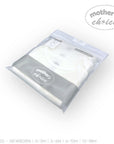 Package of white baby blanket with 'Mother's Choice' branding on a white background