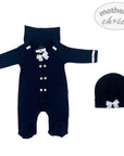 2 piece romper set baby boy navy sailor outfit