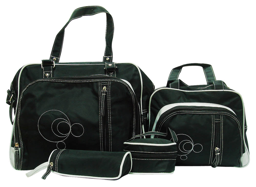 Mothers Choice 4Piece Nappy Bag Black