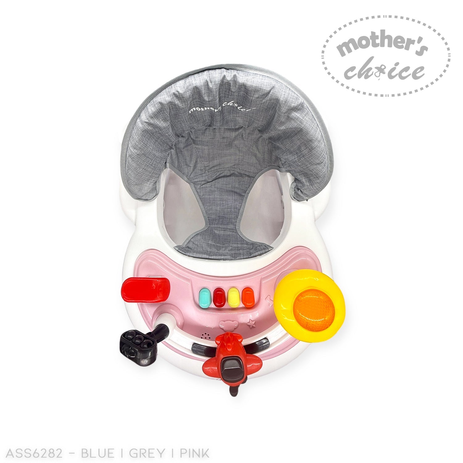 Mothers Choice Baby Walker with Music &amp; Lights - Adjustable Activity Walker