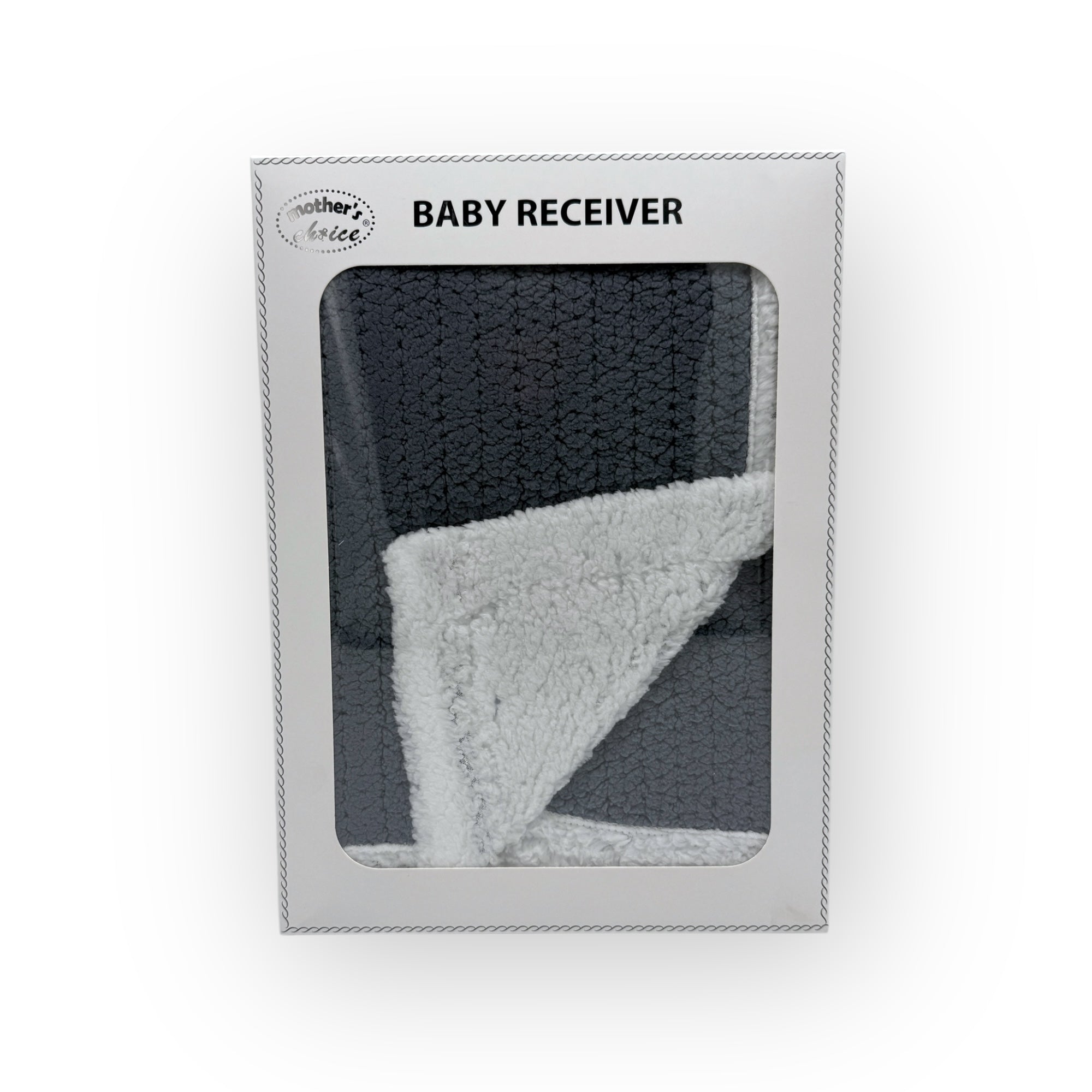 Baby receiver in packaging with 'Mother's Choice' branding on a white background