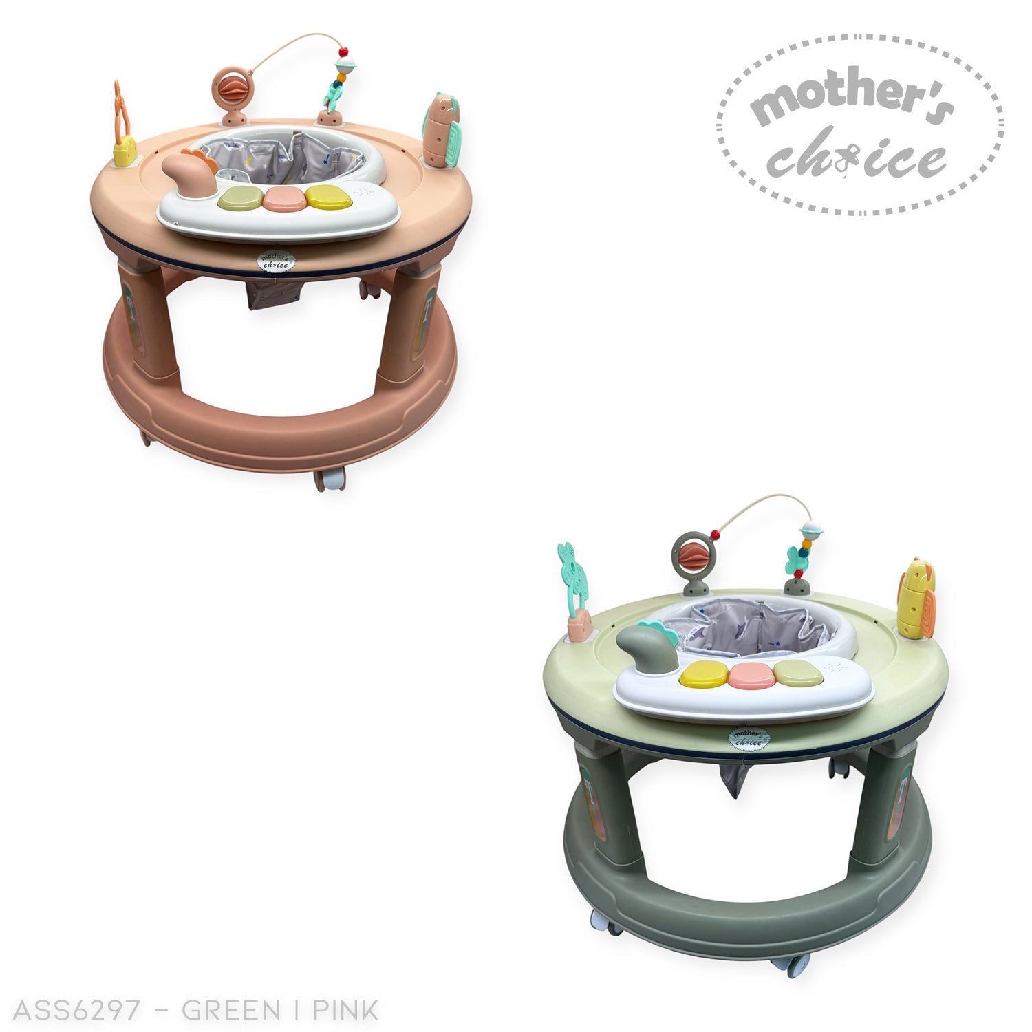 Mothers Choice Premium Collection 2 in 1 Baby Walker With Activity Play Tray